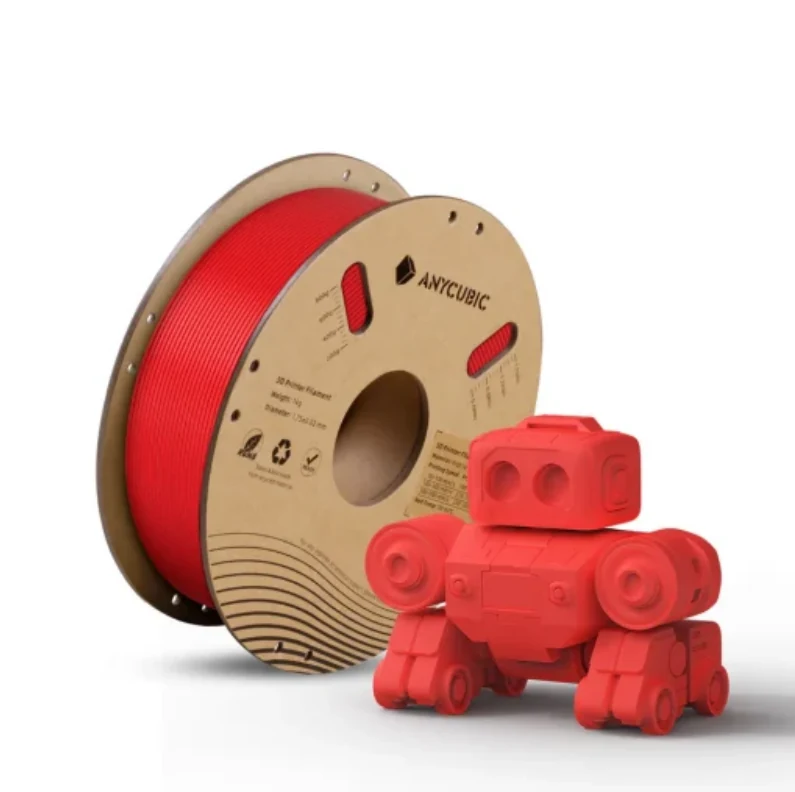 Filamento - PLA Vermelho Brilhante - Alta Velocidade - 1.75mm - 1KG Anycubic