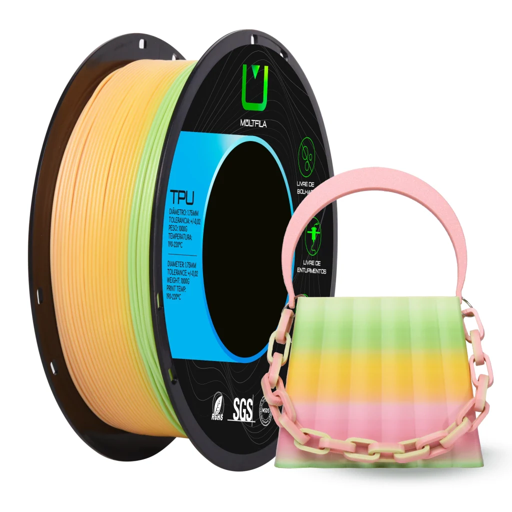 Filamento - Tpu - Rainbow Love - Multfila 1kg — 5