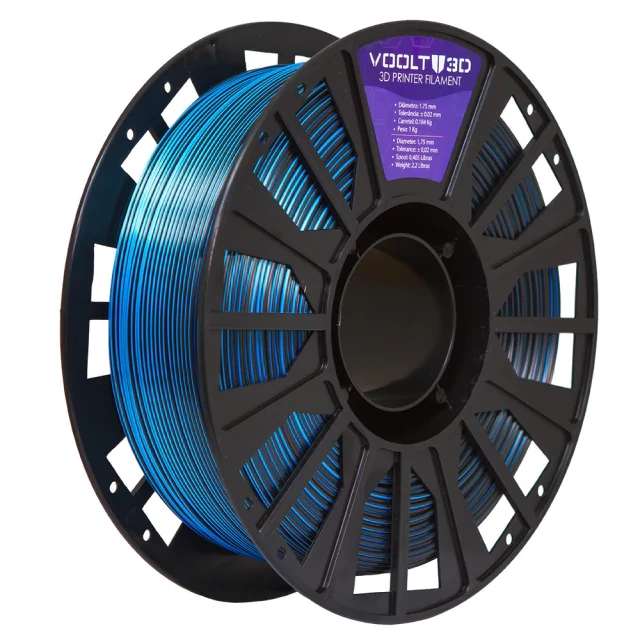 Filamento PLA Duo Color Shadow Azul com Preto V-Silk 1kg — 5