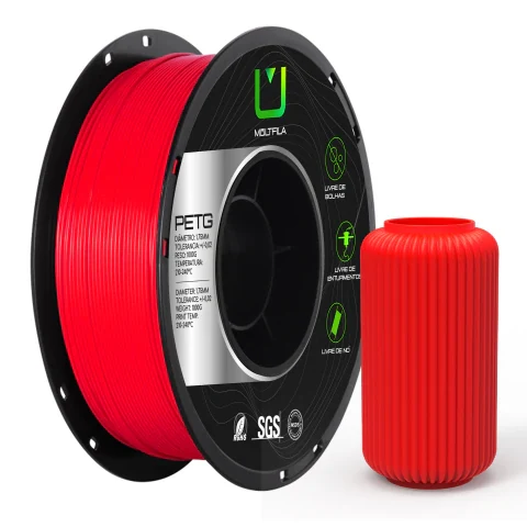 Filamento PETG Vermelho Multfila 1KG