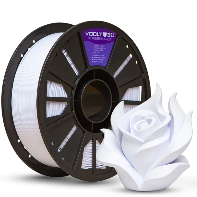 Rolo PLA Branco Velvet 1kg Alta Performance