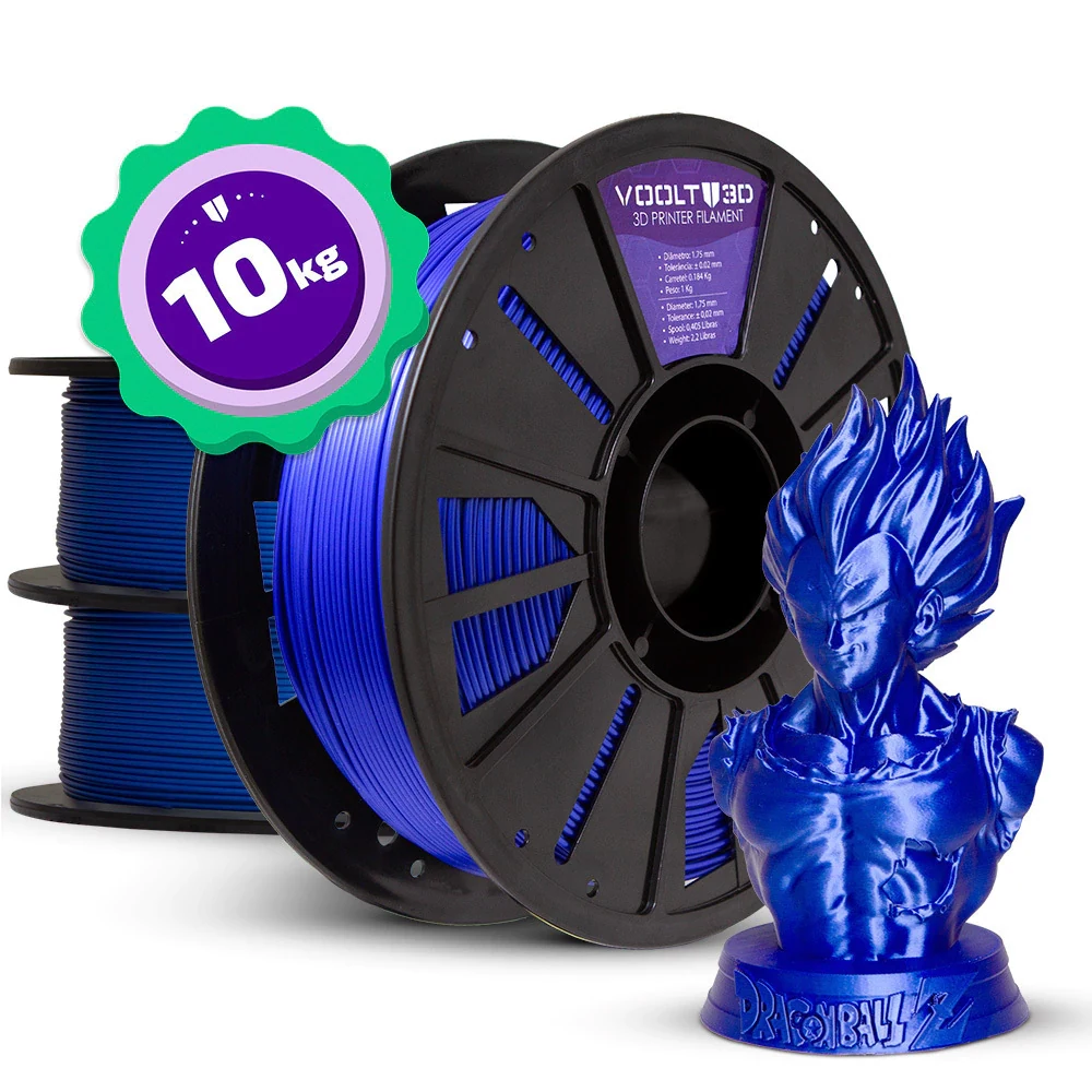 Kit Master - Filamento PLA V-Silk - 10 unidades — 3