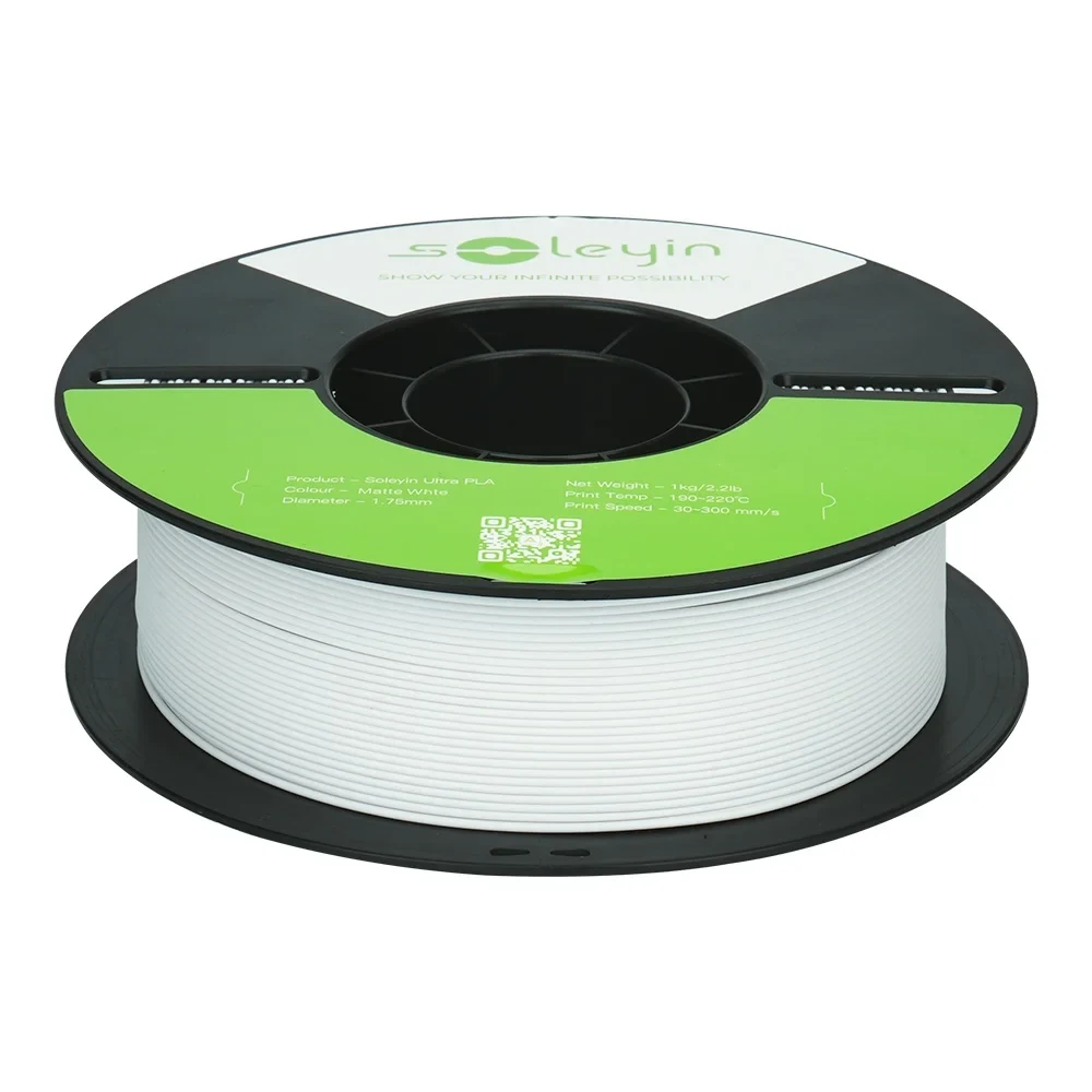 Filamento Ultra PLA Branco Soleyin 1 75mm 1KG