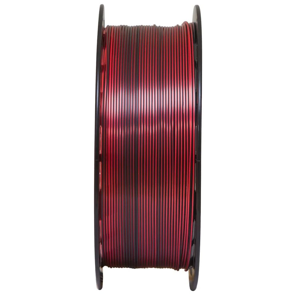 PLA Duo Color Shadow Vermelho com Preto V-Silk 1kg — 3