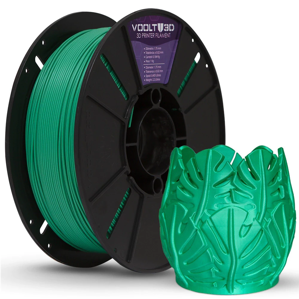 KIT Filamento PLA Velvet - Branco | Preto | Verde — 4