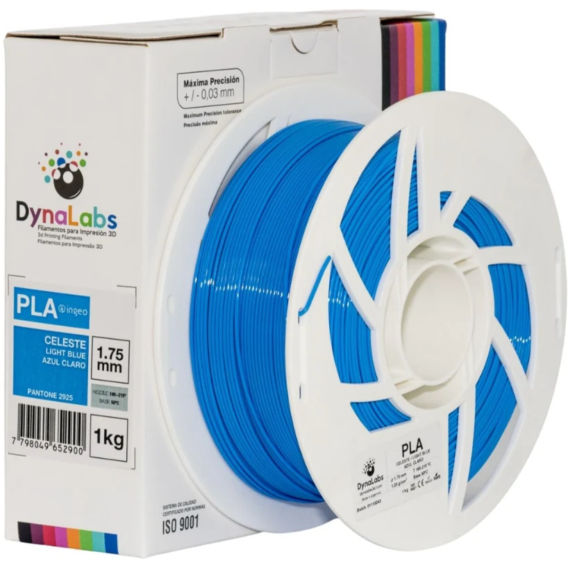PLA Ingeo - Azul Claro- Dynalabs - 1.75mm - 1kg