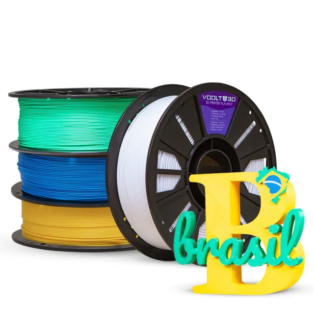 KIT Filamento PLA Velvet Copa do Mundo 4kg