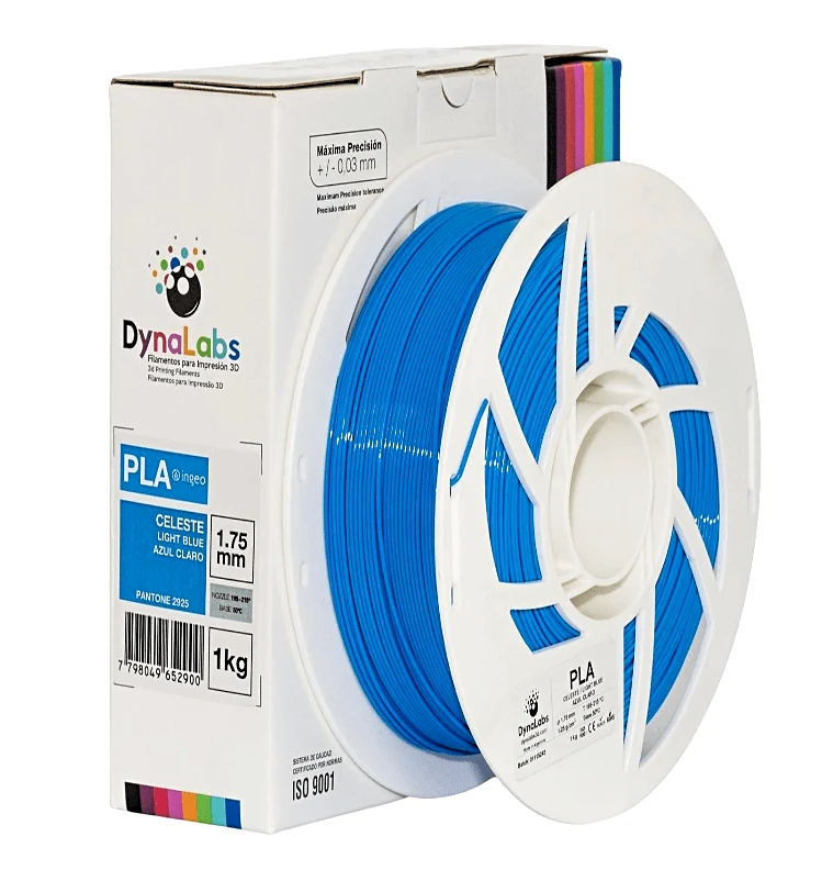PLA Ingeo - Azul Claro- Dynalabs - 1.75mm - 1kg — 6