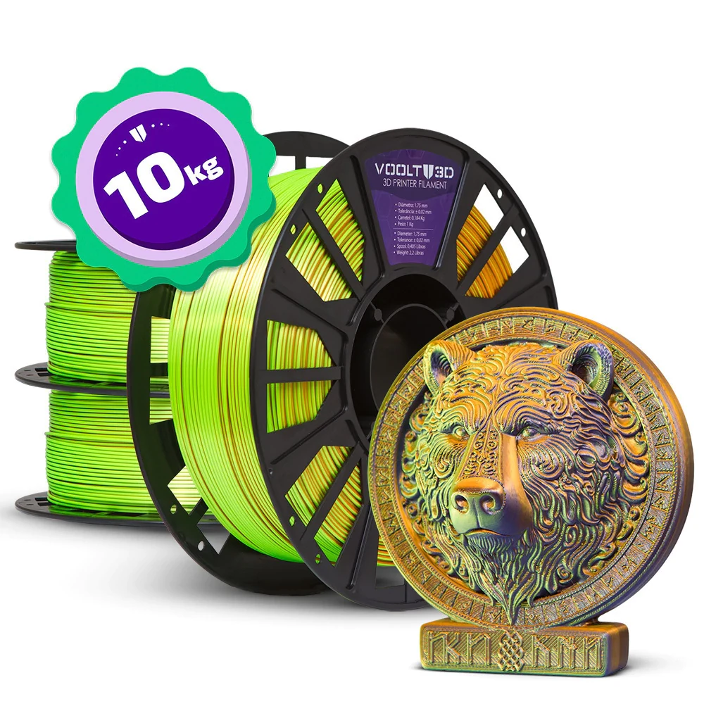 Kit Master - Filamento PLA Tri Color - 10 unidades — 5