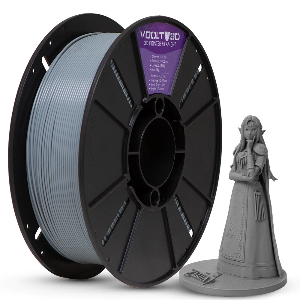 KIT Filamento PLA Velvet - Branco | Caucasiano | Cinza | Preto — 4