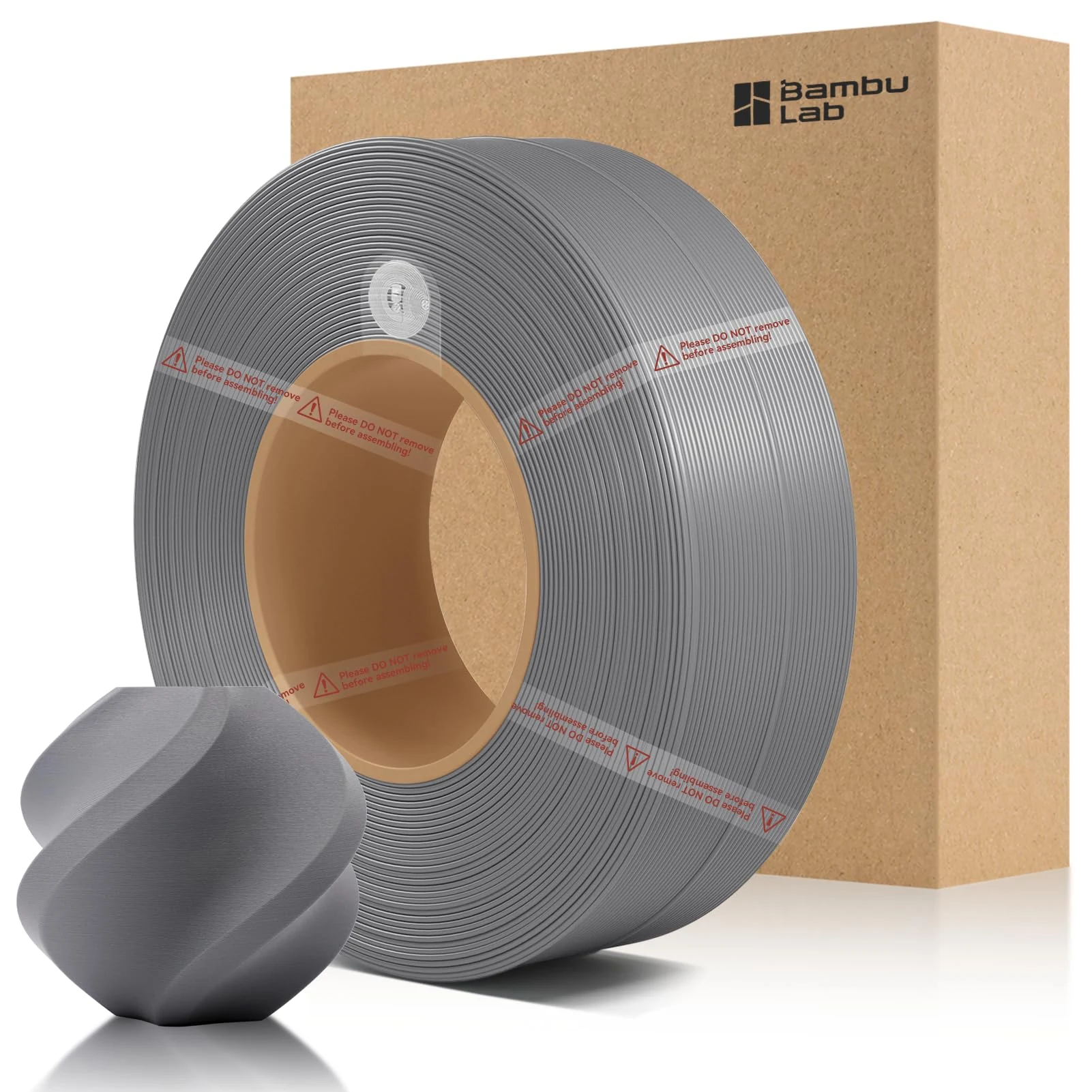 PLA Refil Cinza Fosco 1 75mm Bambu Lab