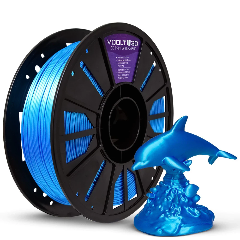 Filamento PLA Azul Sky V-Silk 1kg