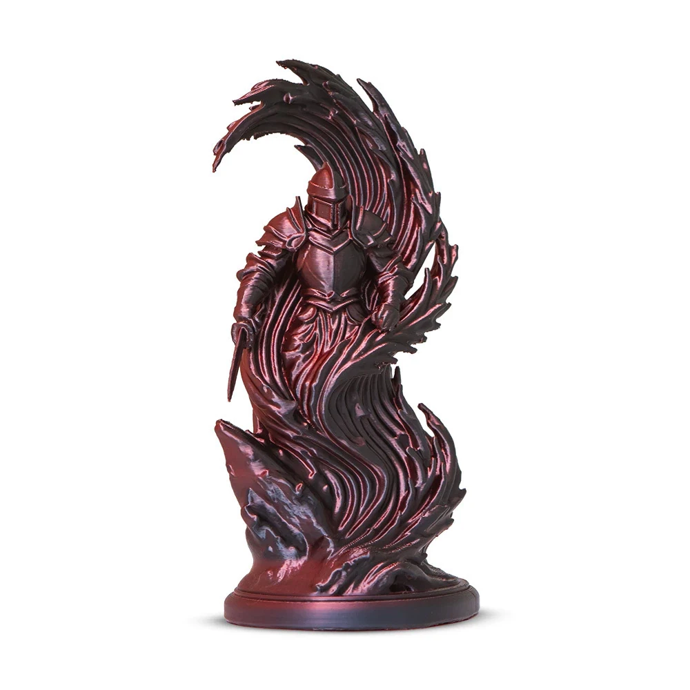 PLA Duo Color Shadow Vermelho com Preto V-Silk 1kg — 2