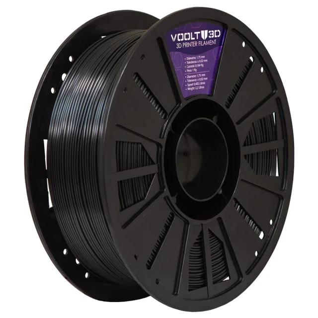 Rolo PLA Preto V-Silk 1kg Alta Performance — 5