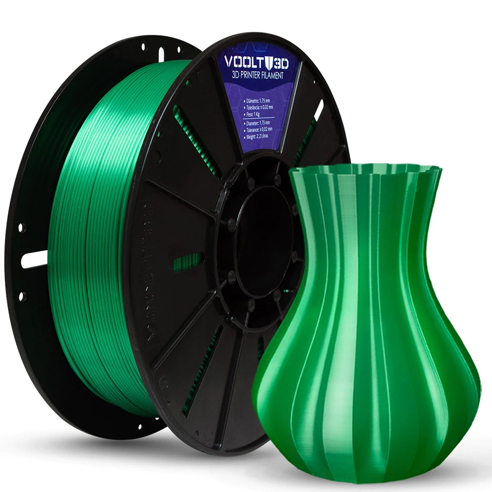 Filamento PLA Verde V-Silk 1kg