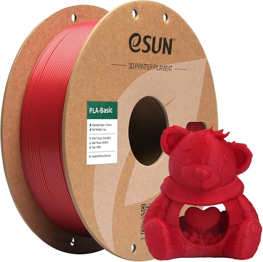 PLA Basic Vermelho 1 75mm 1KG ESUN