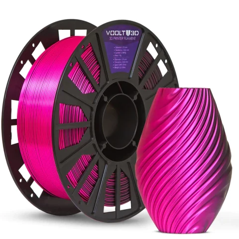 Rolo PLA Duo Color Shadow Rosa com Preto V-Silk 1kg Alta Performance — 6