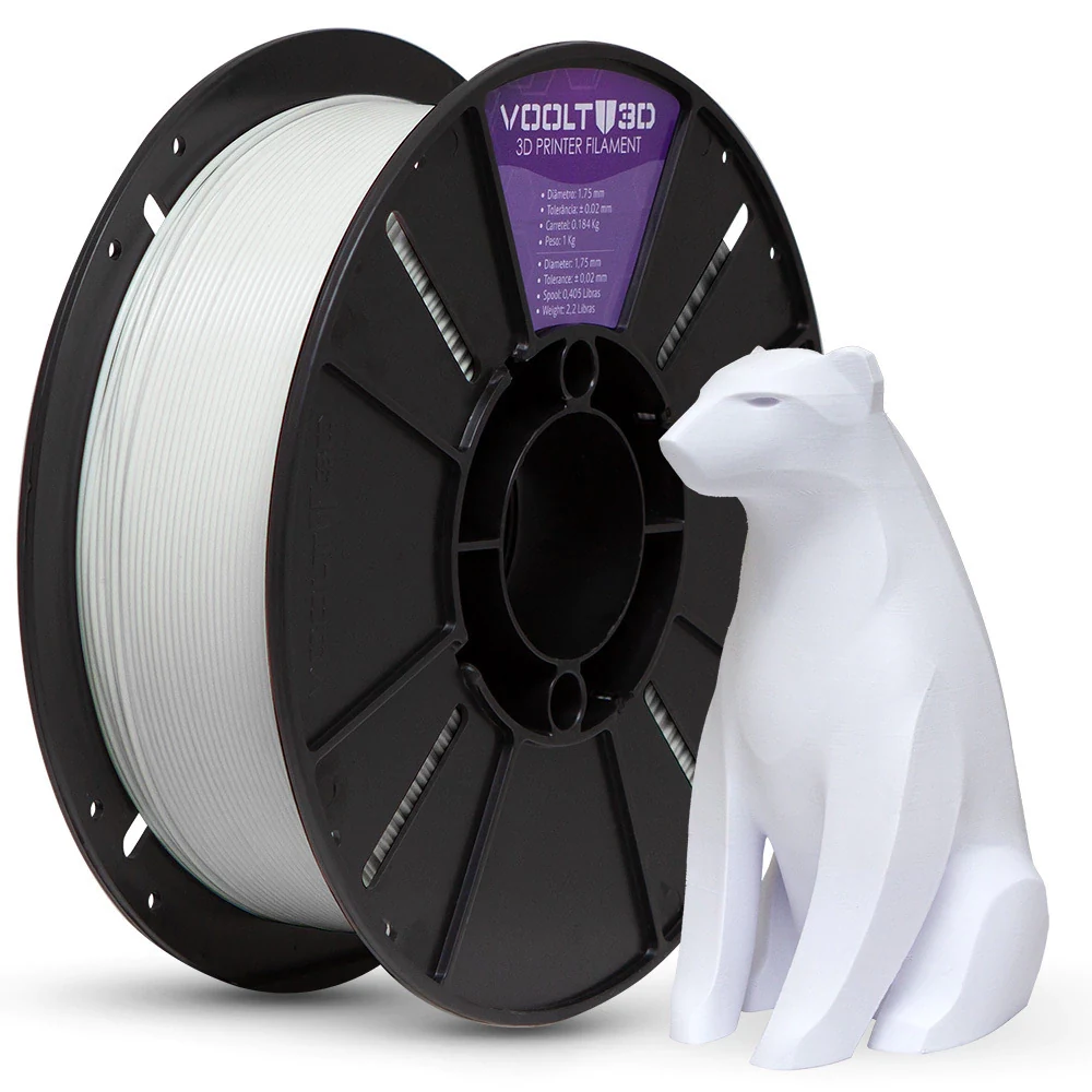 KIT Filamento PLA Velvet - Branco | Cinza | Preto — 2
