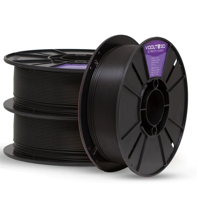KIT Filamento PLA Preto Velvet - 3Kg