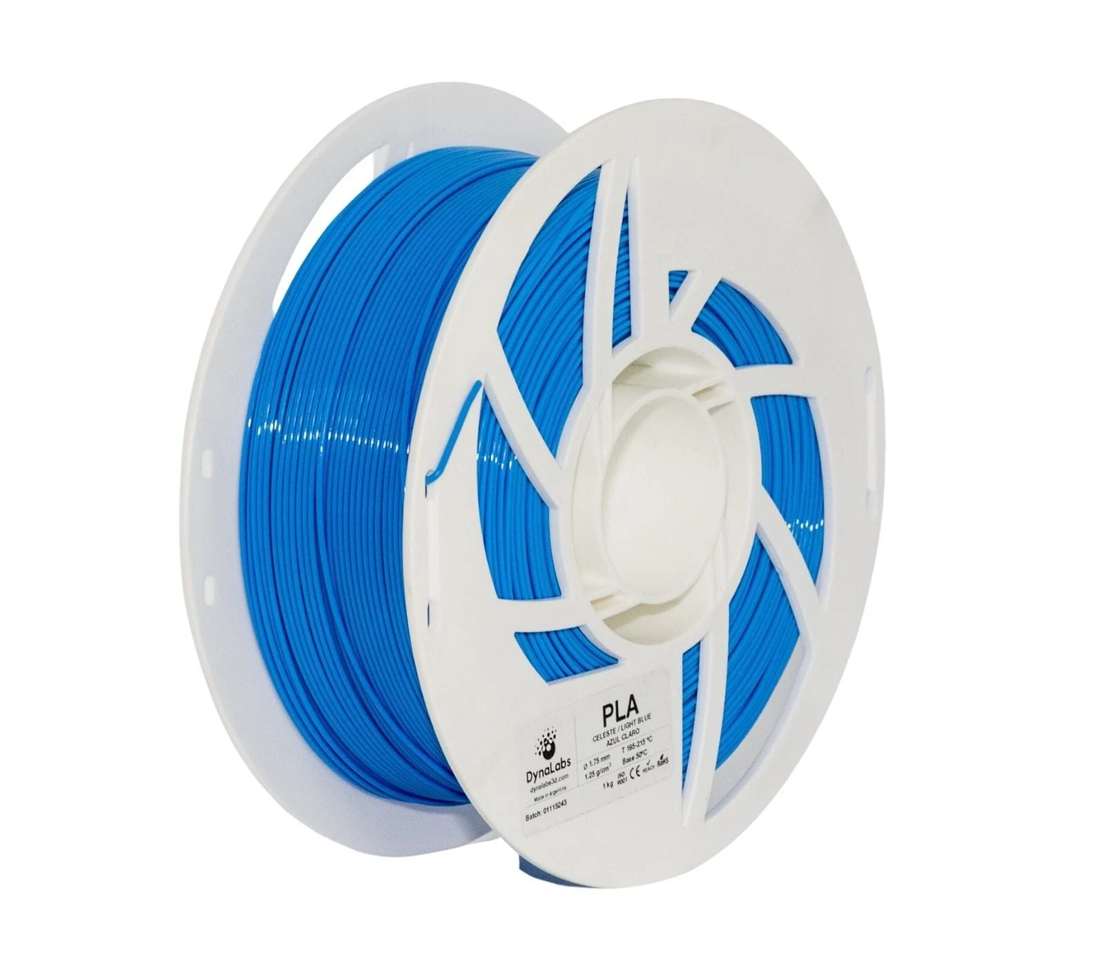 PLA Ingeo - Azul Claro- Dynalabs - 1.75mm - 1kg — 9