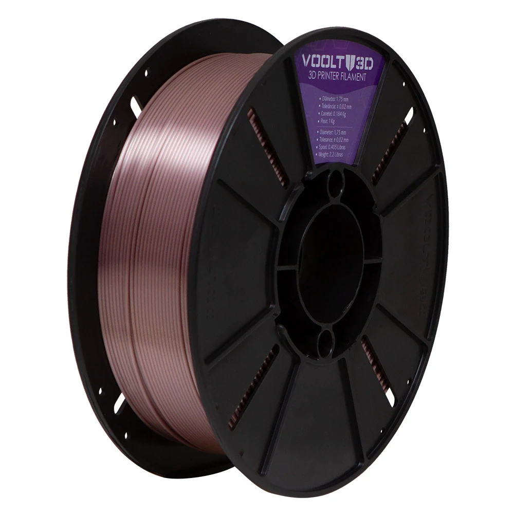 Rolo PLA Rose Gold V-Silk 1kg Alta Performance — 4