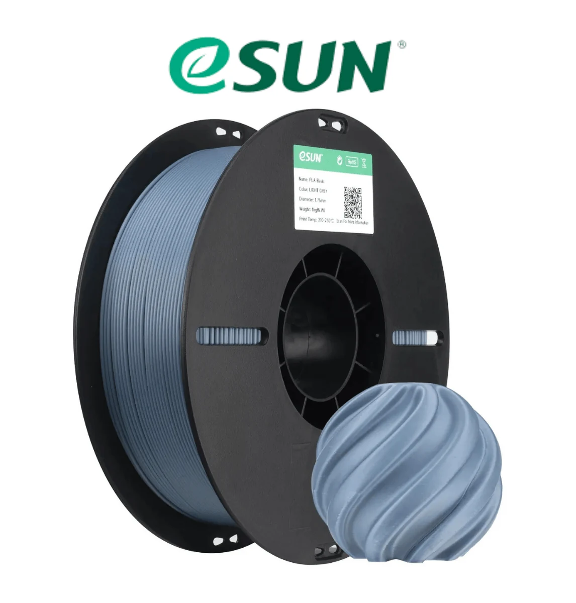 PLA Basic Cinza Claro 1 75mm 1KG ESUN