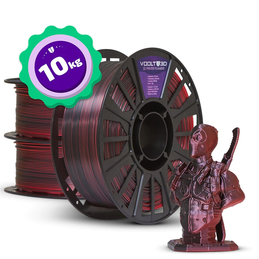 Kit Master - Filamento PLA Duo Shadow - 10 unidades — 3