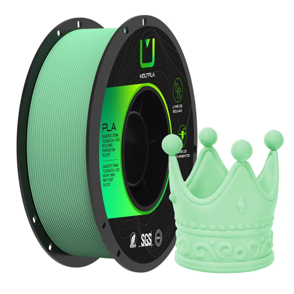PLA - Matte Verde Menta - Multfila - 1kg