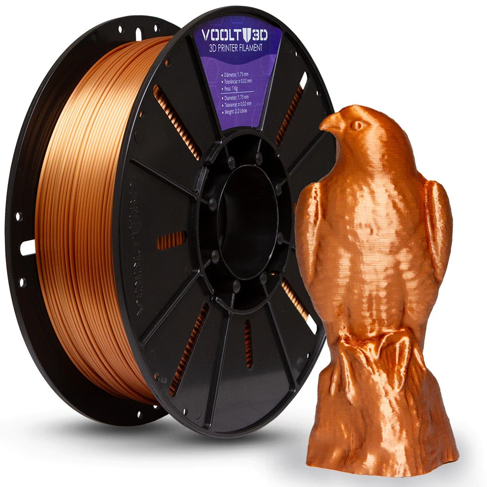 Filamento PLA Cobre V-Silk 1kg