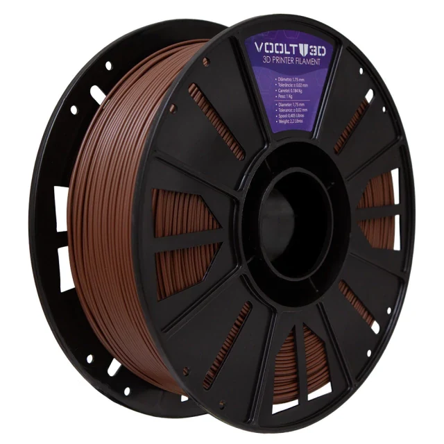 Rolo PLA Marrom 1kg Alta Performance