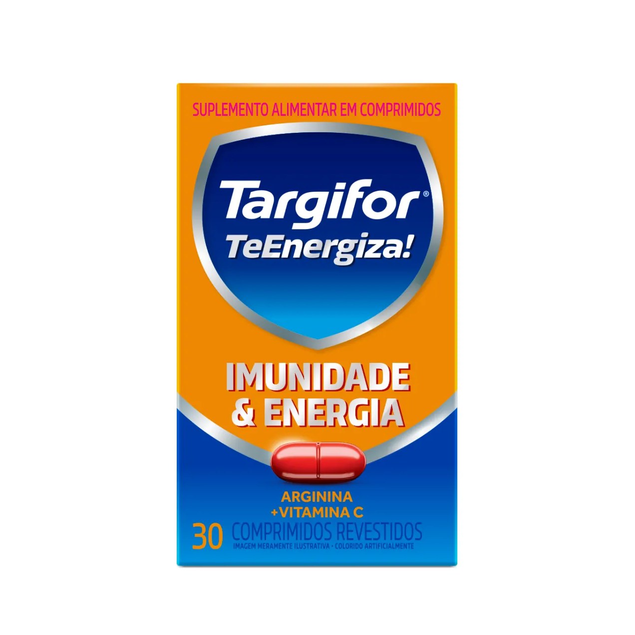 Vitamina C 500mg + Arginina 500mg Targifor TeEnergiza! 30 comprimidos