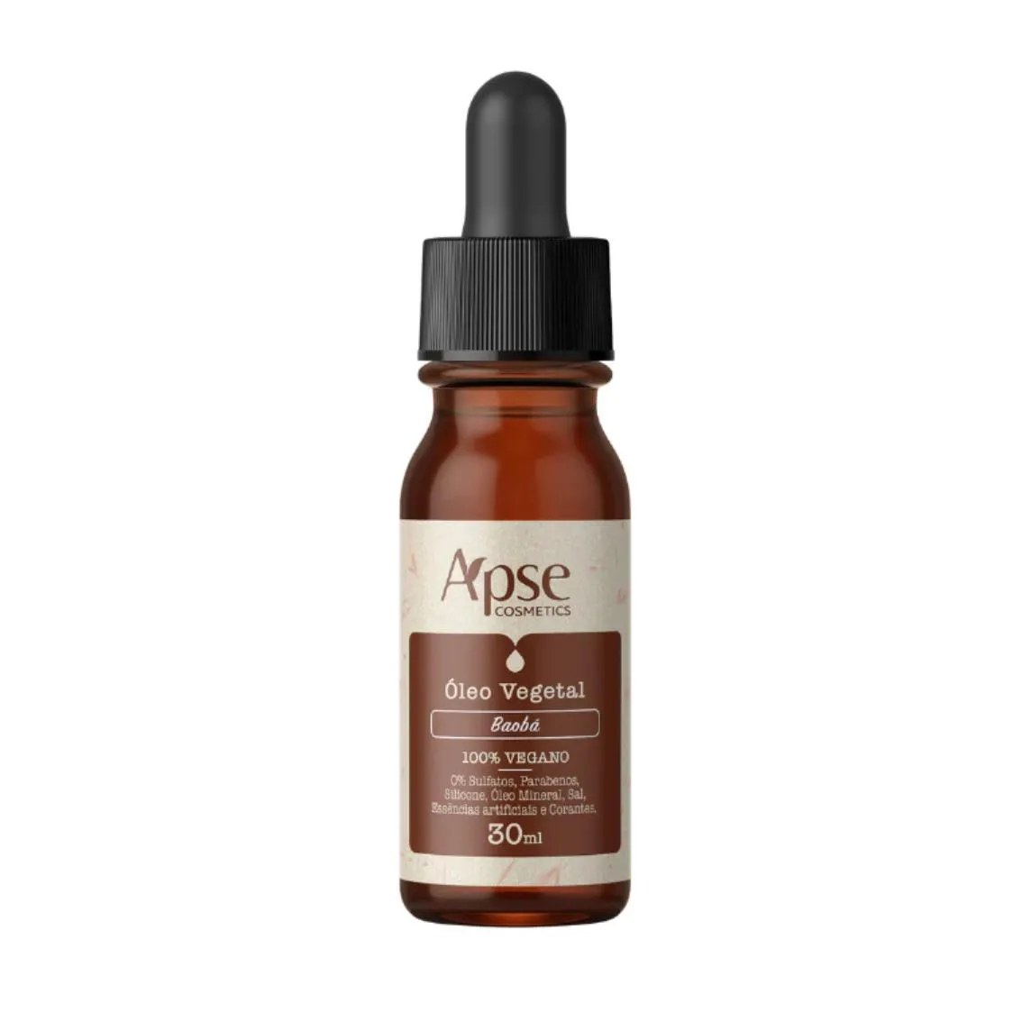Óleo Vegetal de Baobá Vegano Nutritivo sem Sulfato Apse 30ml