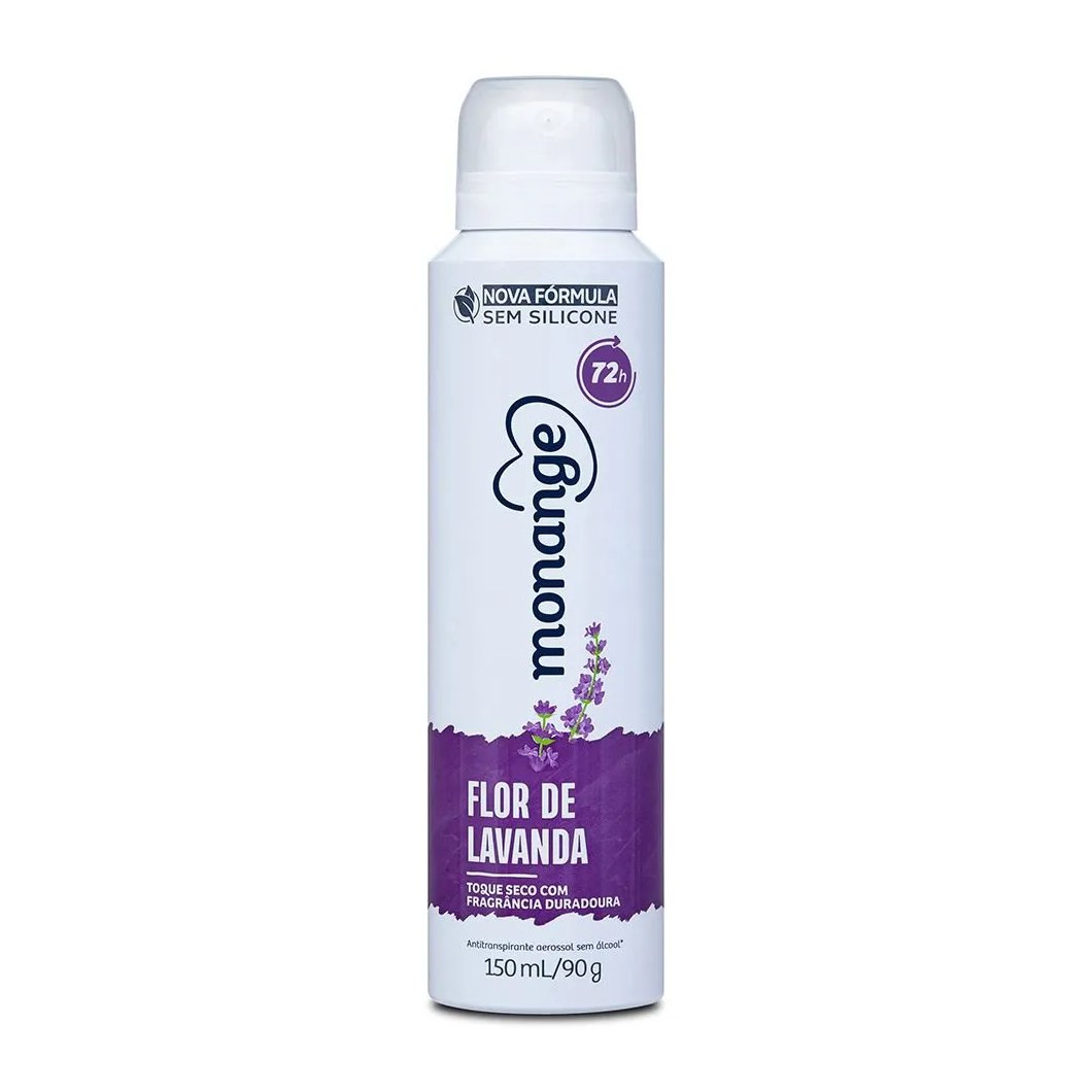 Desodorante Monange Aerossol Feminino Flor De Lavanda 150ml