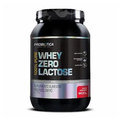 100% Pure Whey Zero Lactose 900G Morango
