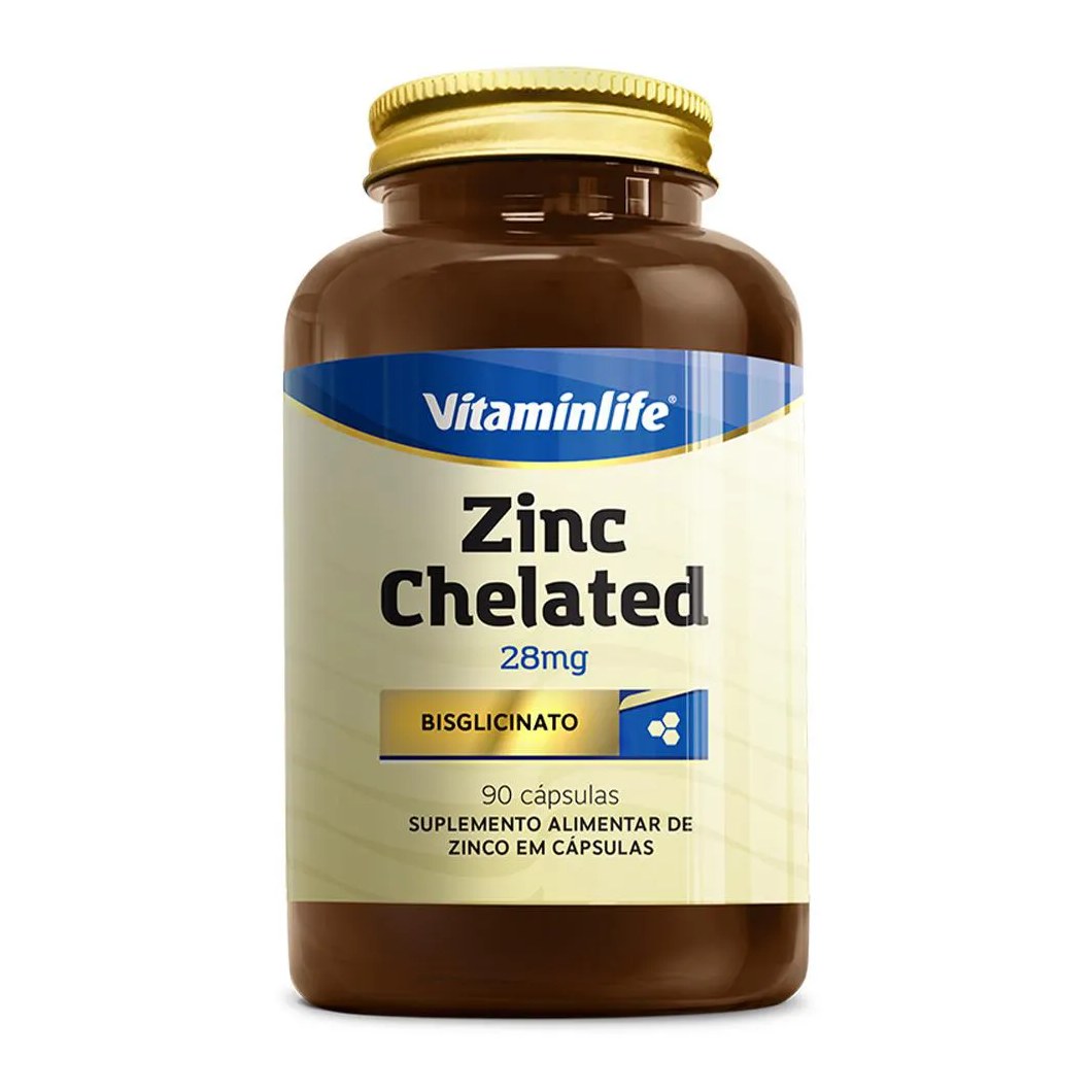 Zinc Chelated 28mg (90 Cápsulas)