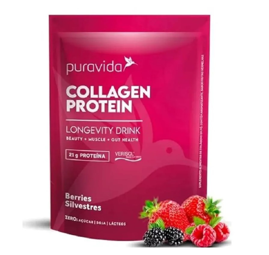 Collagen Protein Hidrolisado Berries Silvestres - Puravida
