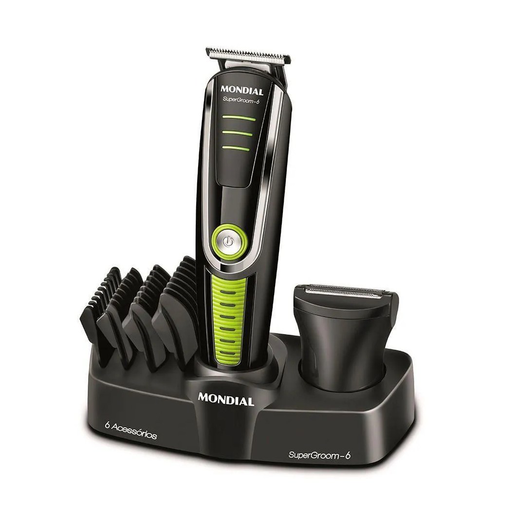 Aparador De Pelos Mondial 06 Bg-04 Body Groom-biv-preto Bivolt