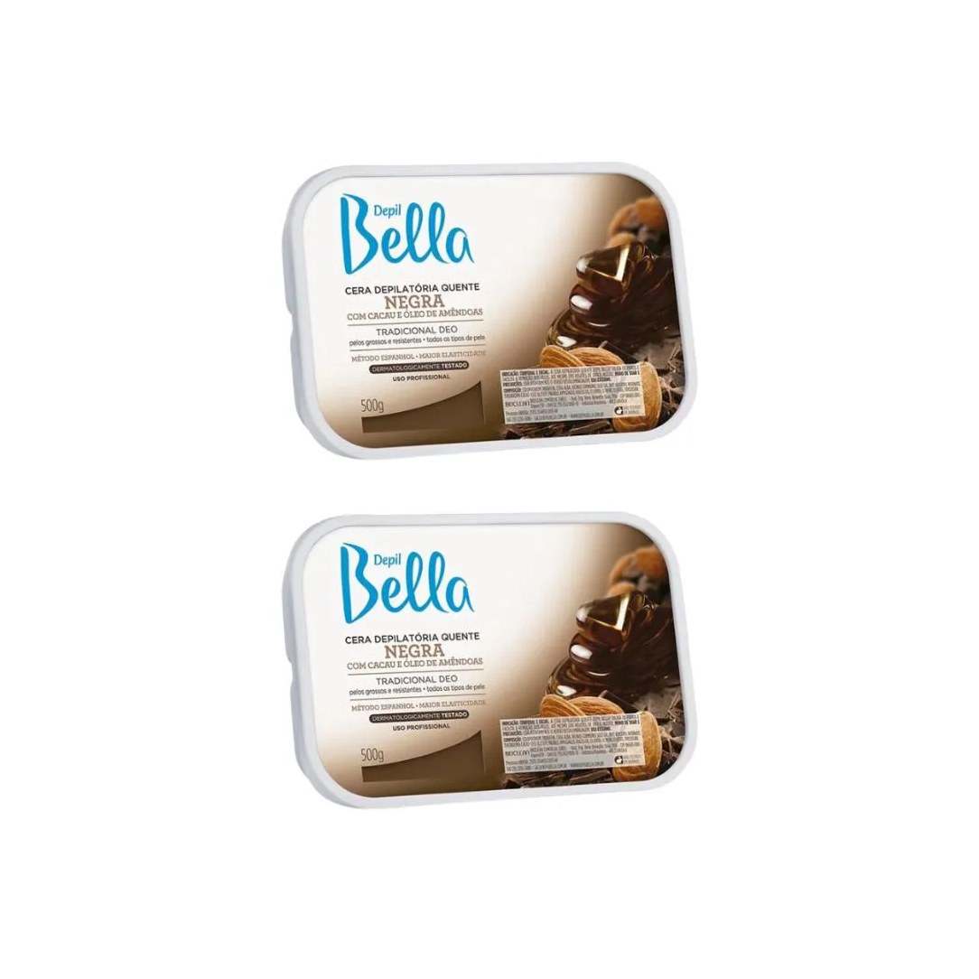 Depilatorio Depil Bella Cera 500g Negra - Kit C/ 2un