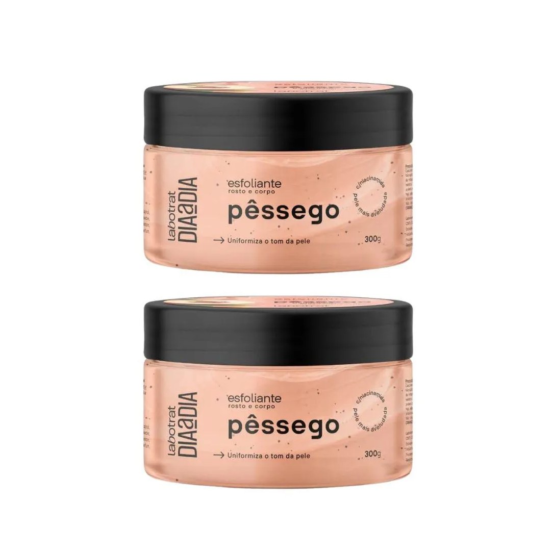 Esfoliante Labotrat Corpo e Rosto 300g Pessego - 2un