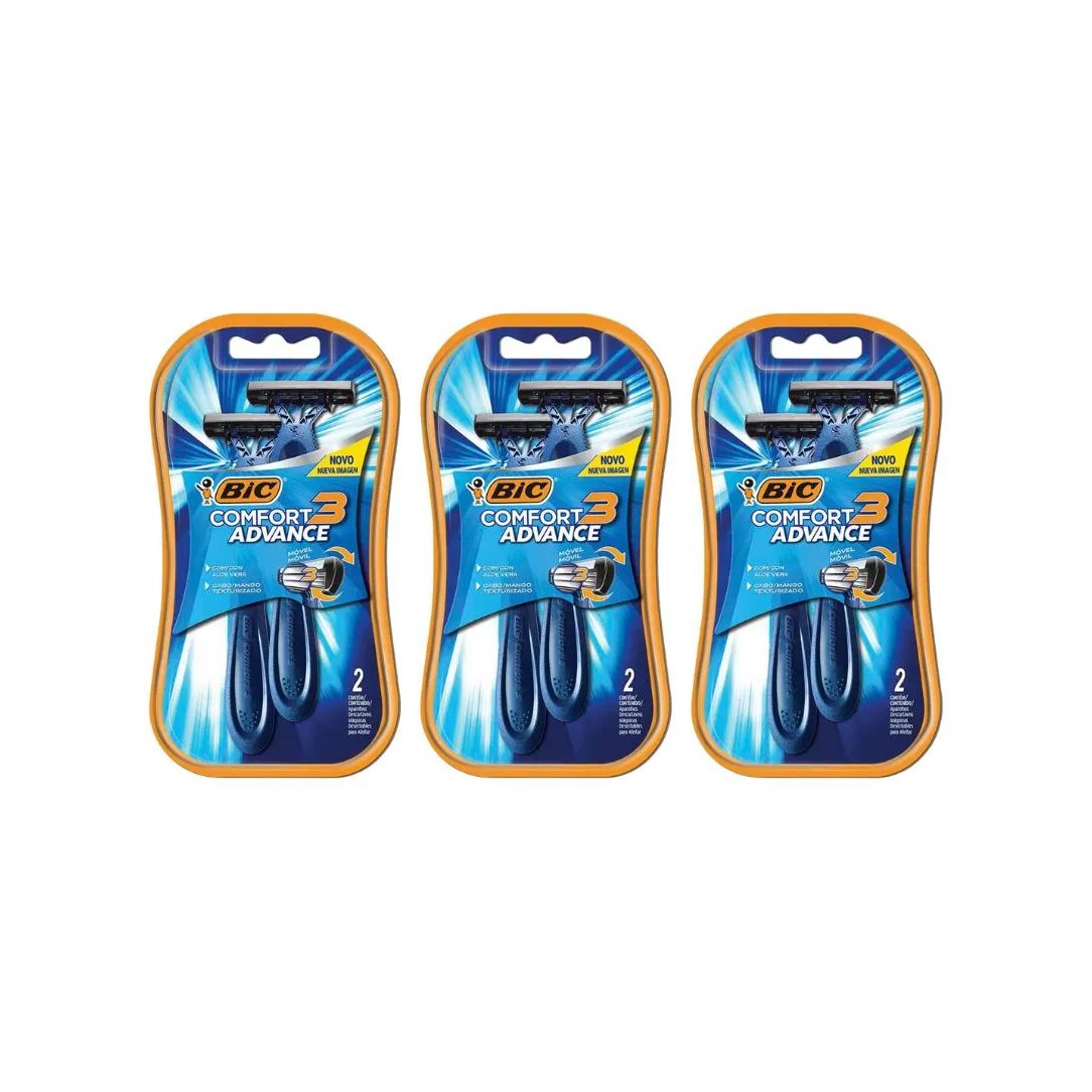 Aparelho de Barbear Bic Comfort 3 Com 2Un Normal-Kit C/3un