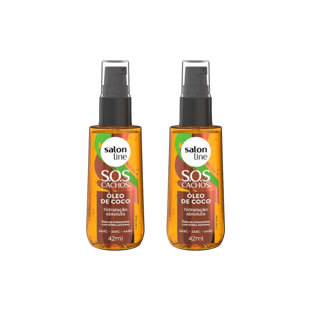 Oleo Salon line Sos Oleo de Coco 42ml - Kit C/ 2un
