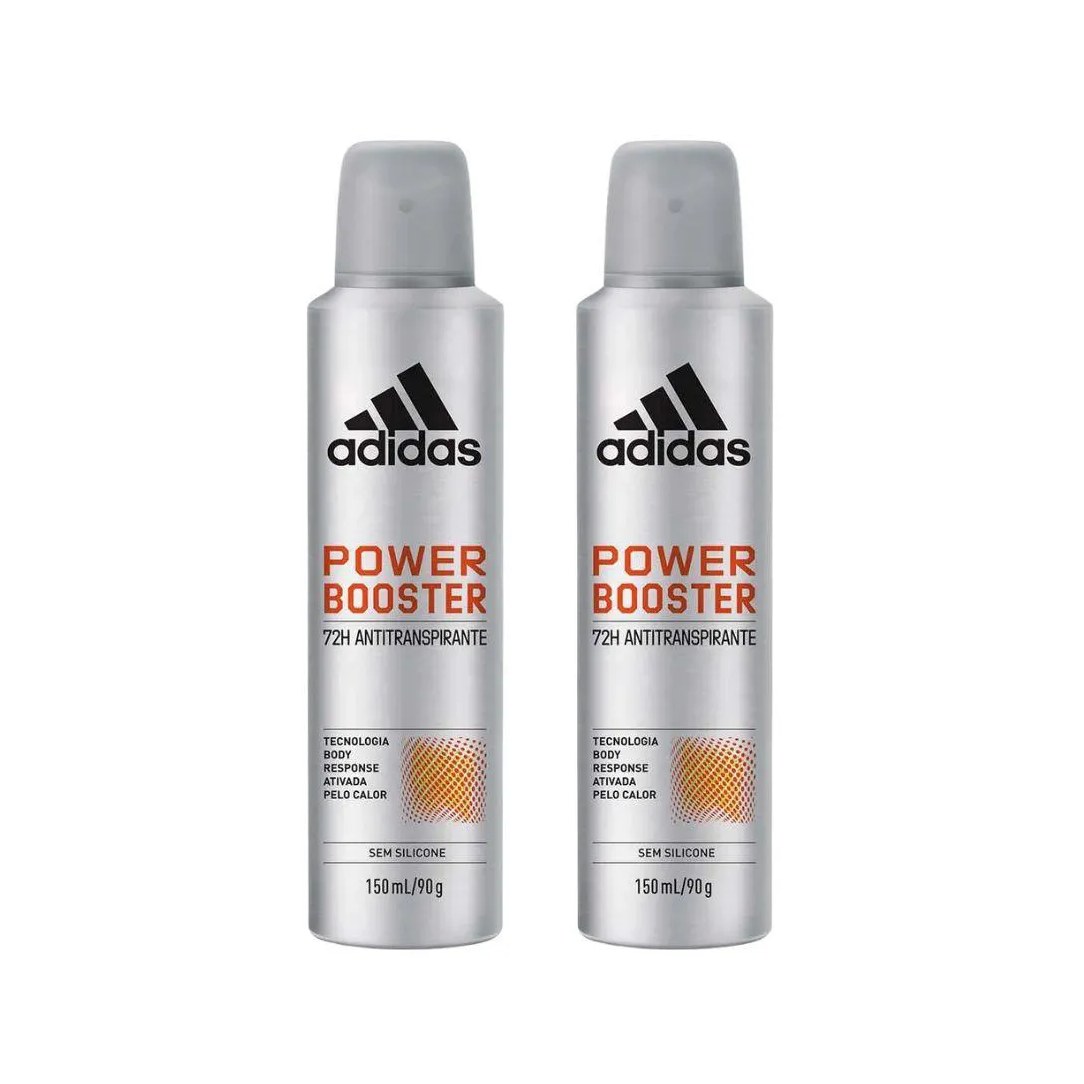Desodorante Aero Adidas 150ml Masc Power Booster - 2un