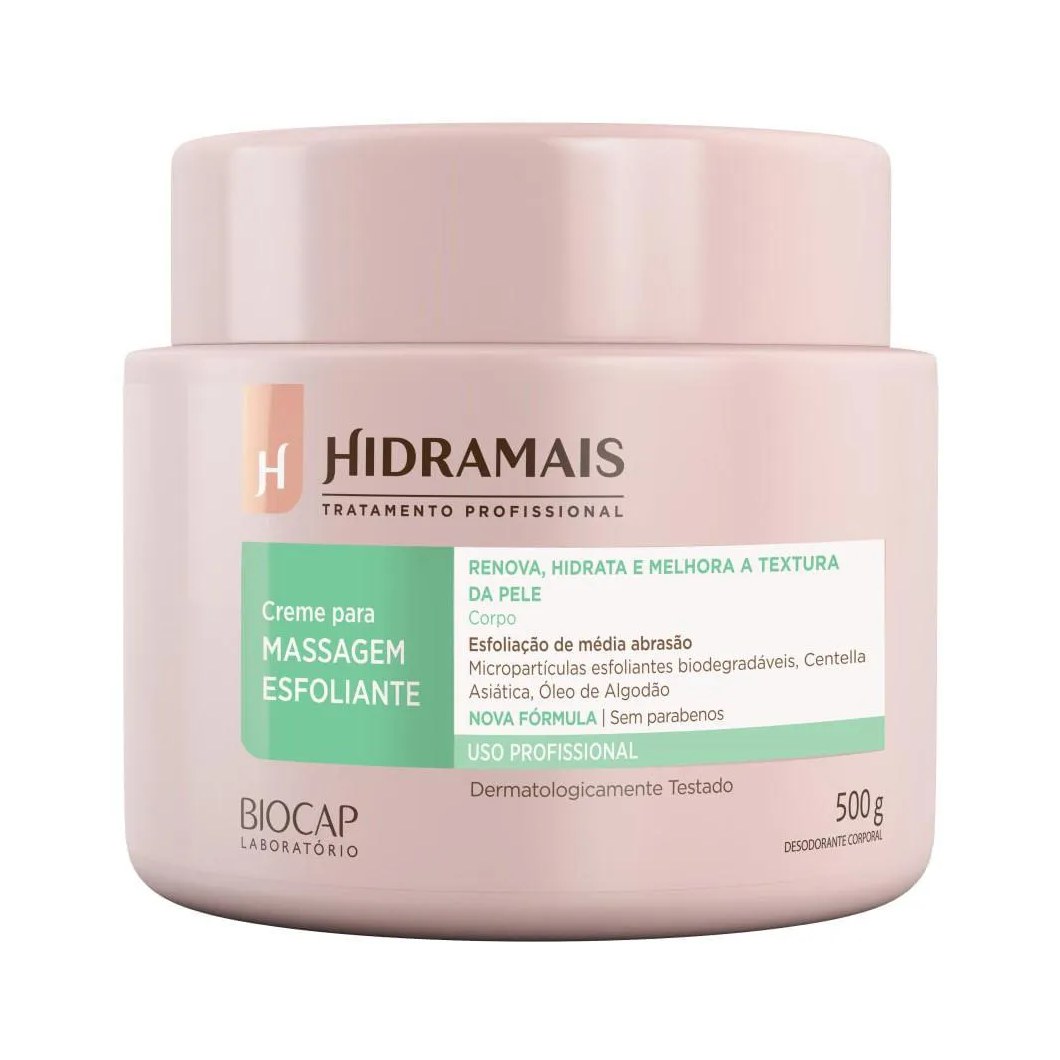 Creme Para Massagem Esfoliante 500g