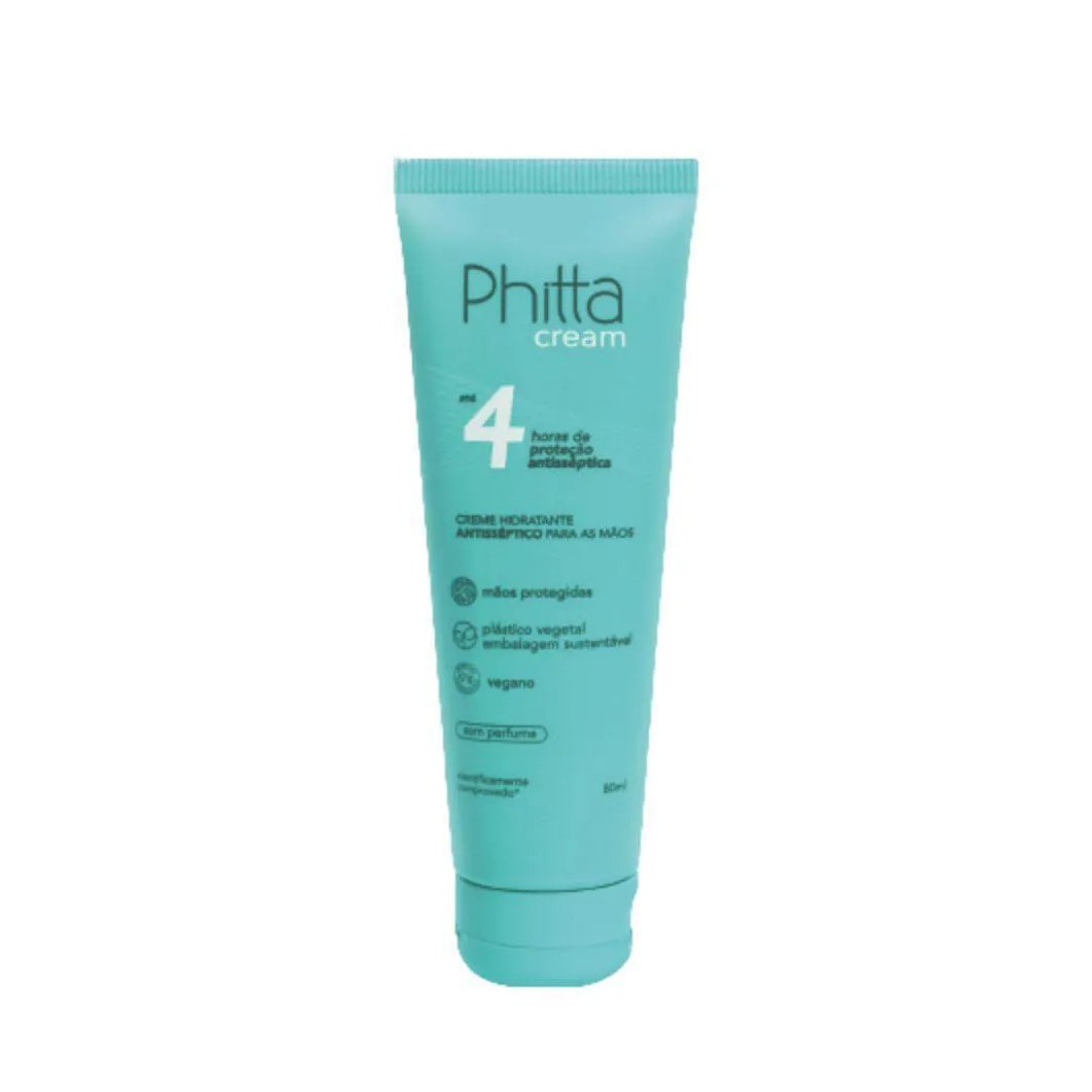 Phitta Cream Creme Hidratante Antisséptico Para as Mãos 80ml