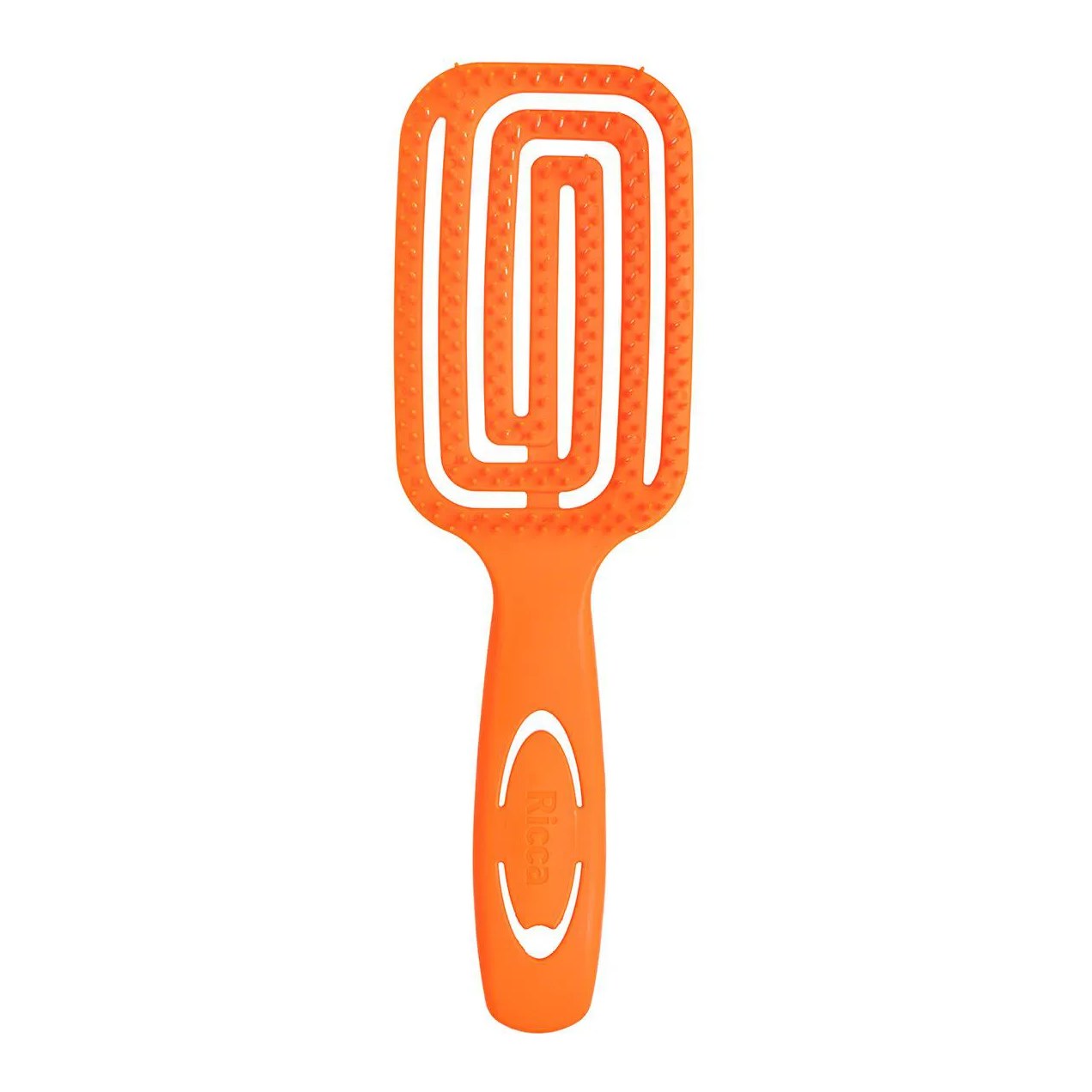 Escova de Cabelo Ricca Flex Wet & Dry Laranja