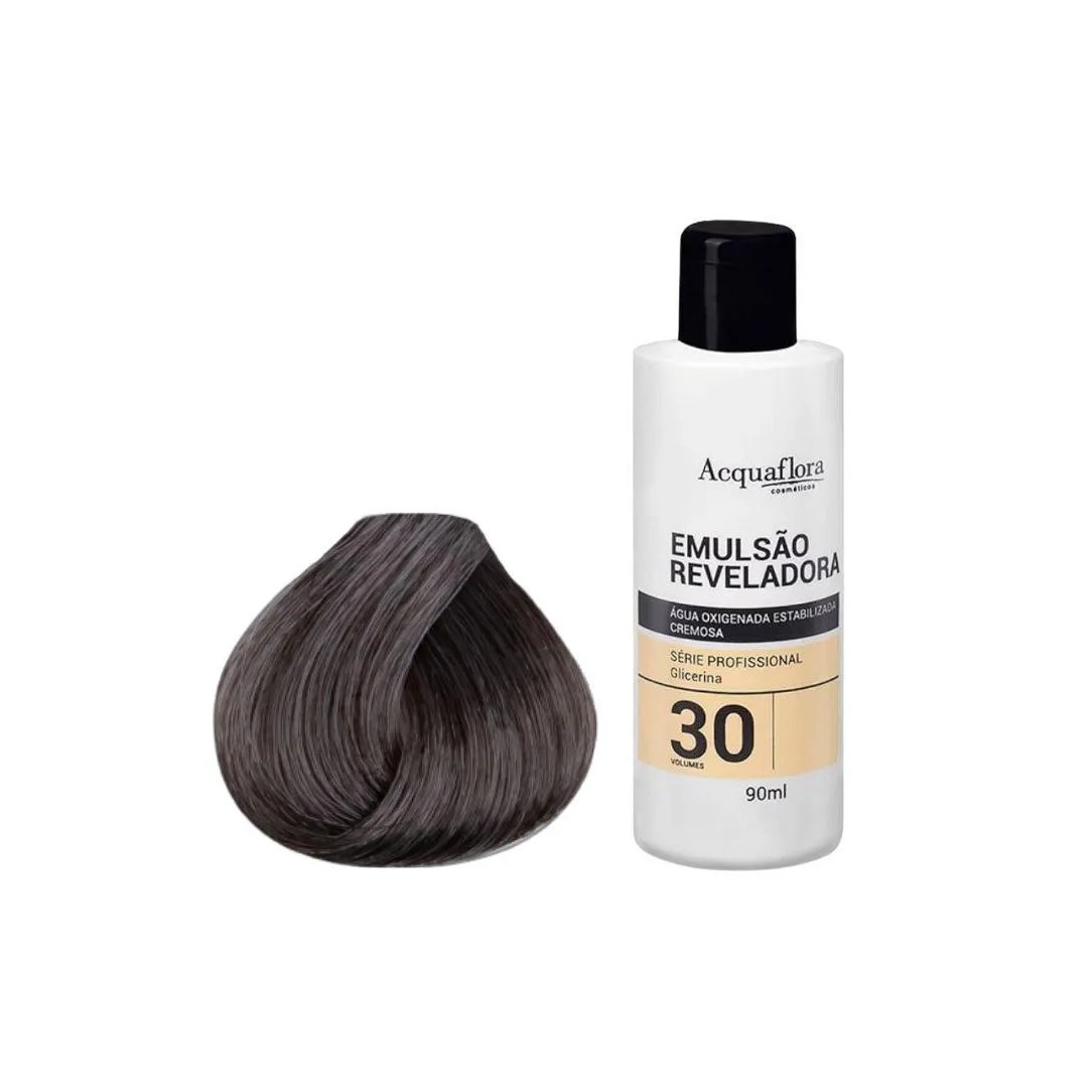 Kit Coloração Acquaflora Permanente 8.11+Água Ox 30vol