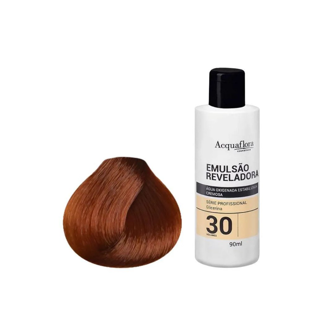 Kit Coloração Acquaflora Permanente 8.4+Água Oxigenad 30vol