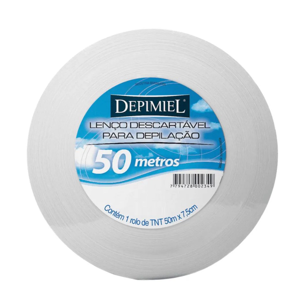 Lenço Tnt Descartável Depimiel para Depilação Rolo 50 metros
