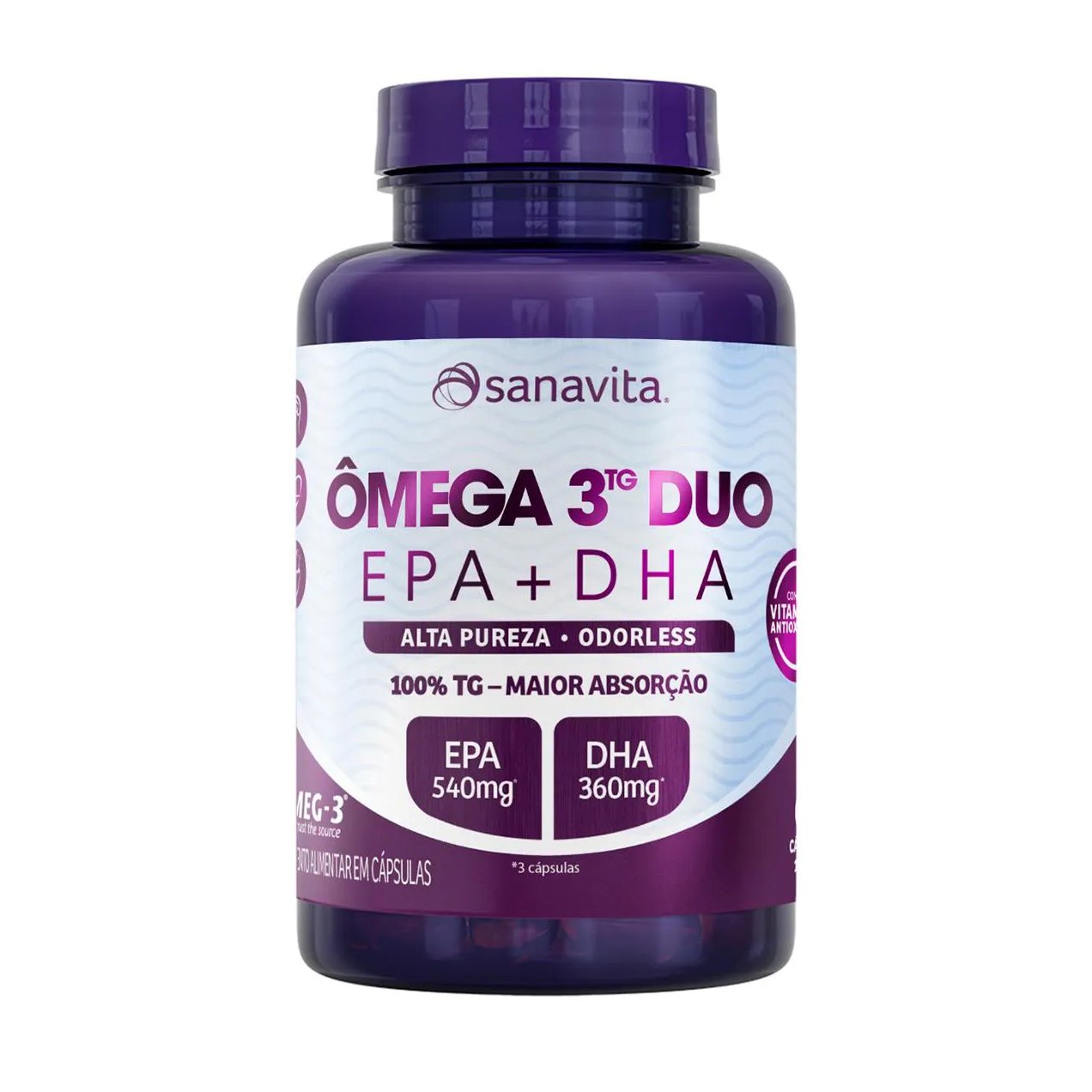 Ômega 3 TG Duo Sanavita 60 cápsulas
