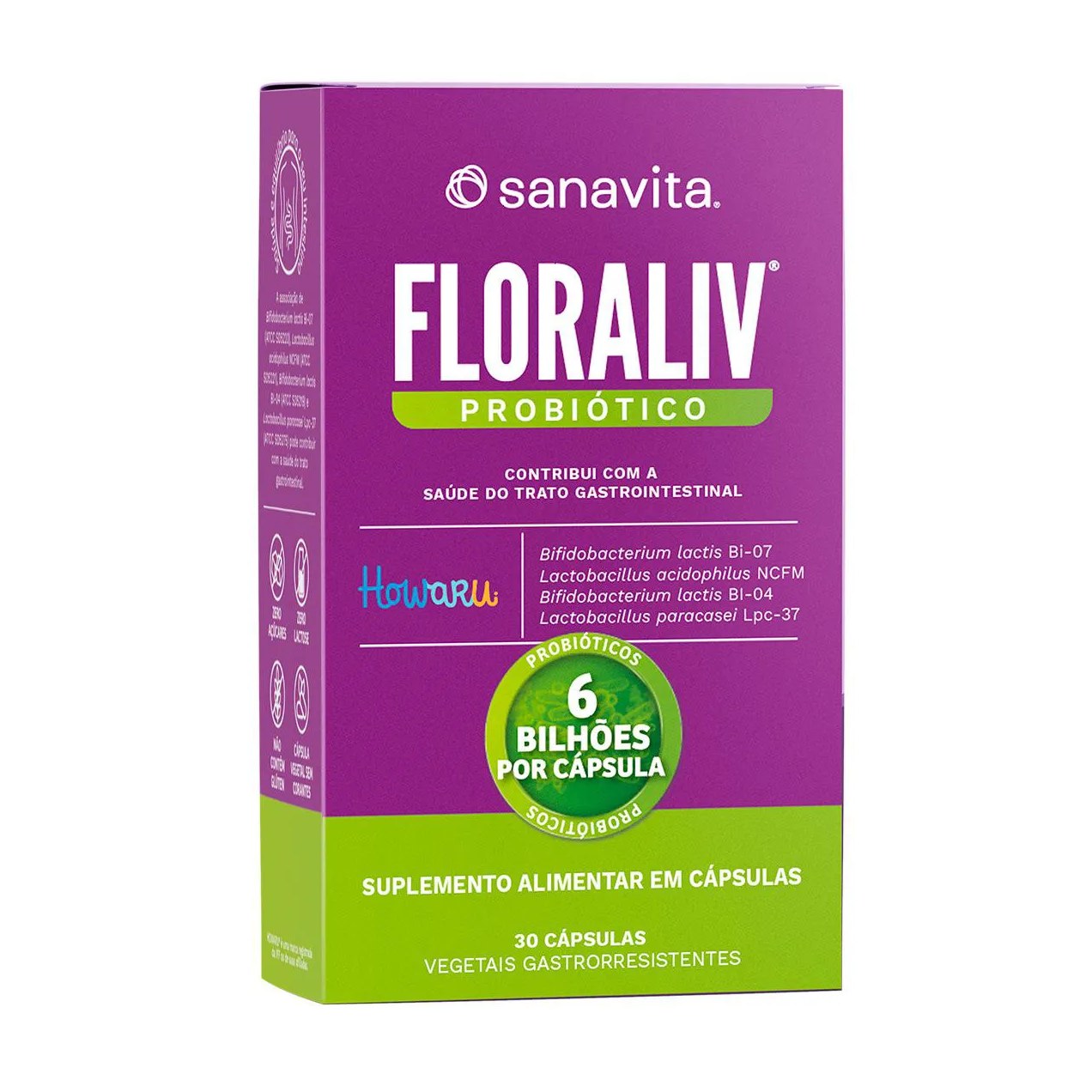 Probiótico Floraliv 30 cápsulas